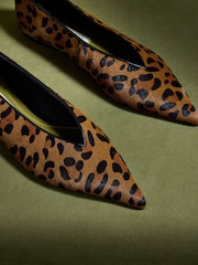 CERENE Leopard Delphine Pointed Toe Ballet Flats - Image 4 of 5