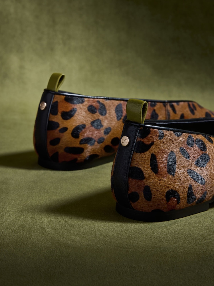 CERENE Leopard Delphine Pointed Toe Ballet Flats - Image 5 of 5