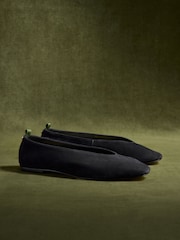 CERENE Black Suede Mila Ballet Flats - Image 3 of 5