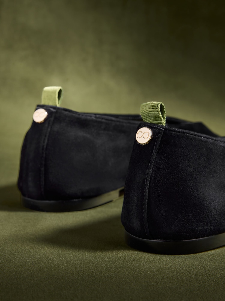 CERENE Black Suede Mila Ballet Flats - Image 5 of 5