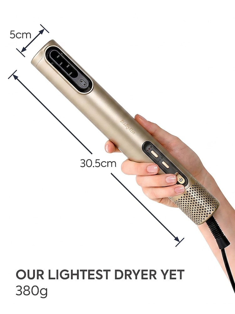 Babyliss Gold Air Wand Limited Edition, 3-in-1 Dryer, Straightener & Styler With Beauty Bag - Image 14 of 14 Babyliss Gold Air Wand Limited Edition, 3-in-1 Dryer, Straightener & Styler With Beauty Bag - Image 14 of 14