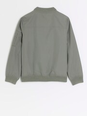 River Island Green Smart Bomber Boys Jacket - Image 2 of 4