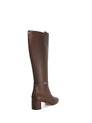 Dune London Brown Seoul Knee High Boots - Image 3 of 5