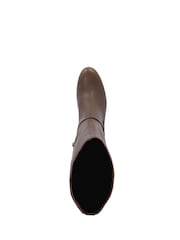 Dune London Brown Seoul Knee High Boots - Image 4 of 5