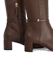 Dune London Brown Seoul Knee High Boots - Image 5 of 5
