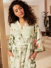 Sage Green Linen Blend Slip - Image 4 of 7