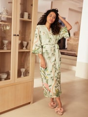 Sage Green Linen Blend Slip - Image 5 of 7