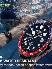 Rotary Black AMOLED GPS Silicone Strap Calling Smart Watch - Image 5 of 8