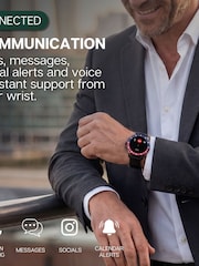 Rotary Black AMOLED GPS Silicone Strap Calling Smart Watch - Image 7 of 8