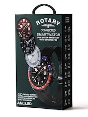 Rotary Black AMOLED GPS Silicone Strap Calling Smart Watch - Image 8 of 8
