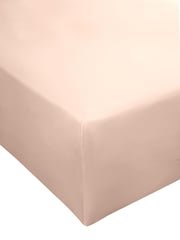 Jasper Conran London Pink Deep Fitted 100% Cotton 300 Thread Sheet - Image 3 of 3