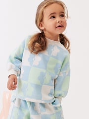 Modre/zelene - okrogli ovratnik; z okroglim ovratnikom in kratkih hlač (3mesecev-7yrs) - Slika 1 iz 6