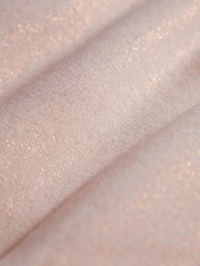 Reiss Pink Posie Sparkle Crew Neck Drawstring Dress - Image 6 of 6