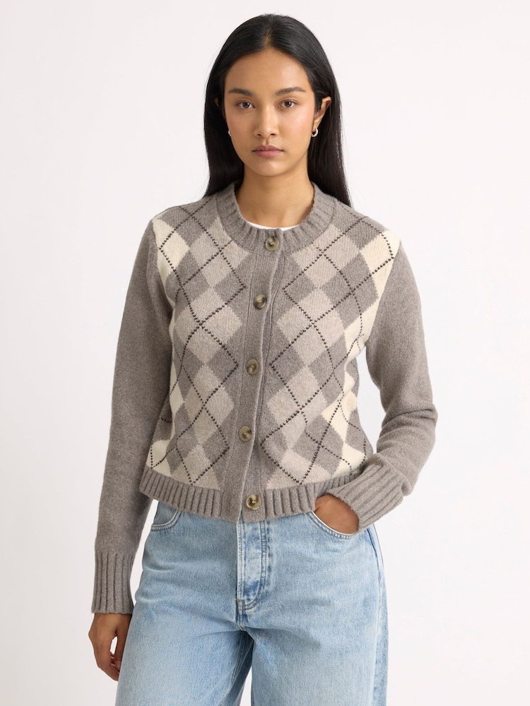 Cardigan Albaray Argyle - Image 1 sur 6