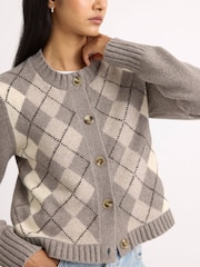 Cardigan Albaray Argyle - Image 3 sur 6
