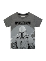 Character Grey Mandalorian Short 100% Cotton Pyjamas - Image 2 of 9