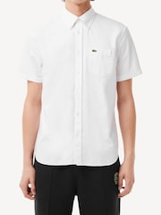 Lacoste Short Sleeve Oxford 100% Cotton Shirt - Image 1 of 6