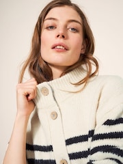 White Stuff Bonnie White Cardigan - Image 4 of 6
