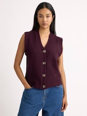 Albaray Red Cosy Button Tank - Image 1 of 5