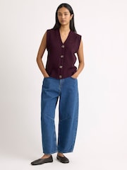 Albaray Red Cosy Button Tank - Image 4 of 5