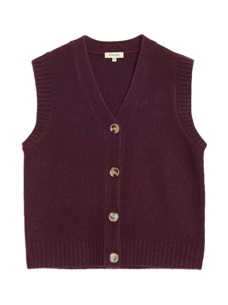 Albaray Red Cosy Button Tank - Image 5 of 5