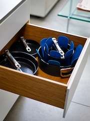 Joseph Joseph 3 Piece Midnight Blue Space Pan Protector Set - Image 1 of 4