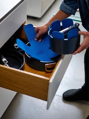 Joseph Joseph 3 Piece Midnight Blue Space Pan Protector Set - Image 2 of 4