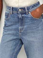 Dark Blue Mom 100% Cotton Jeans - Image 5 of 8