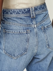 Dark Blue Mom 100% Cotton Jeans - Image 6 of 8