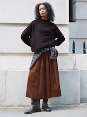 Albaray Brown Cosy Drop Shoulder Jumper - Image 6 of 7