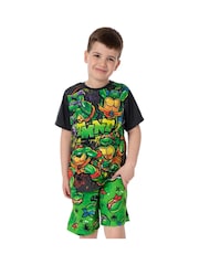 Vanilla Underground Green Boys Ninja Turtles Short Pyjamas - Image 1 of 5