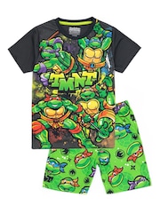 Vanilla Underground Green Boys Ninja Turtles Short Pyjamas - Image 2 of 5