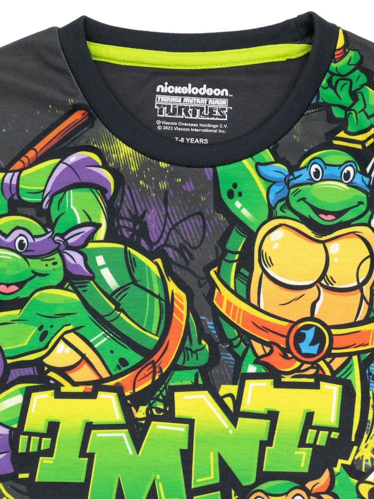 Vanilla Underground Green Boys Ninja Turtles Short Pyjamas - Image 4 of 5