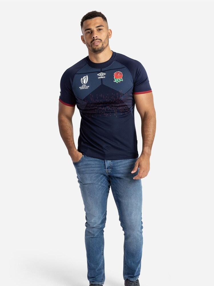 Umbro Navy England World Cup Mens Away Rugby Shirt - Image 1 of 4