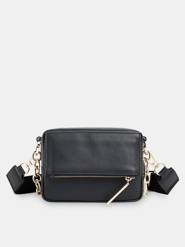 Whistles Black Chain Bibi Cross-Body Bag - Image 2 of 5
