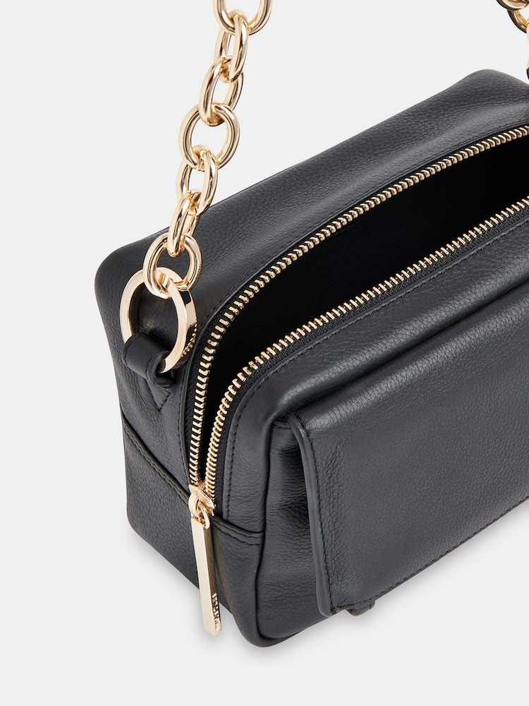 Whistles Black Chain Bibi Cross-Body Bag - Image 5 of 5