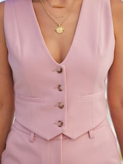 Myleene Klass Pink Cropped Waistcoat - Image 5 of 5