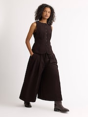Albaray Brown Baby Cord Culottes - Image 4 of 5