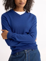 Albaray Fine Knit V-Neck Jumper - صورة 3 من 6