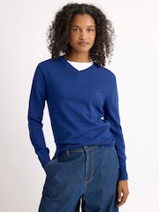Albaray Fine Knit V-Neck Jumper - صورة 4 من 6