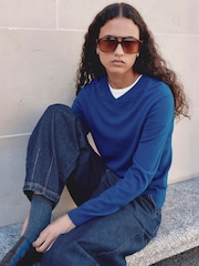 Albaray Fine Knit V-Neck Jumper - صورة 5 من 6