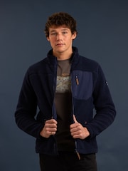 Chaqueta azul de polar con borreguito grueso Buck de Trespass - Imagen 1 de 6