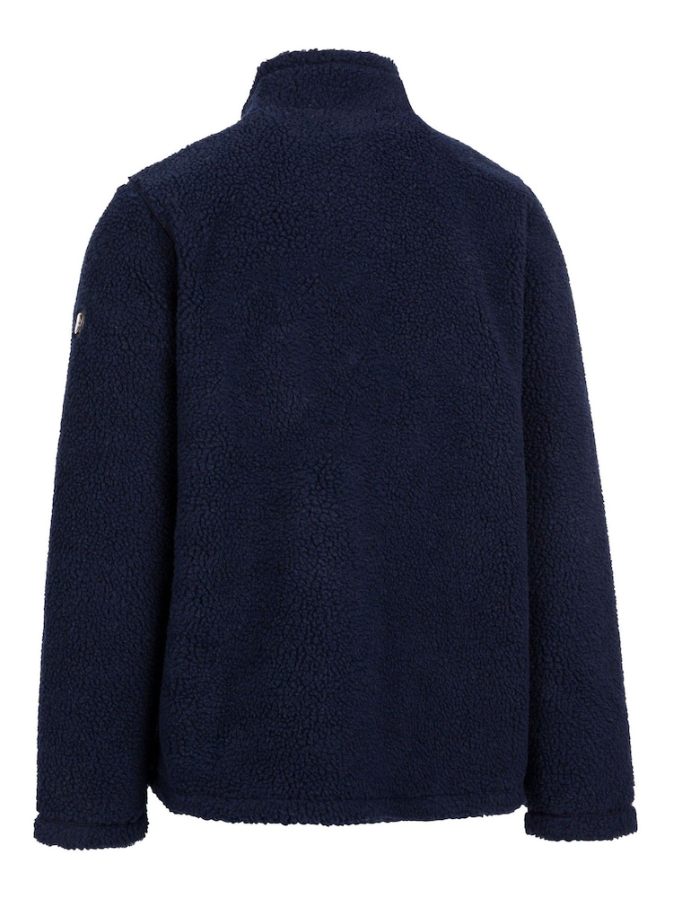 Chaqueta azul de polar con borreguito grueso Buck de Trespass - Imagen 6 de 6