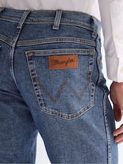 Wrangler Mid Blue Texas Arm Strong Straight Jeans - Image 5 of 5
