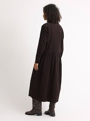 Albaray Brown Baby Cord Midi Dress - Image 2 of 4