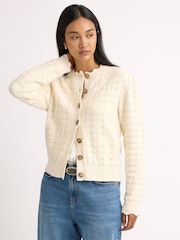 Albaray Puff Sleeve Pointelle Cardigan - Bilde 1 av 3