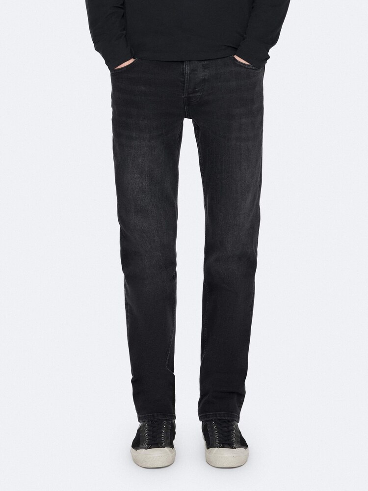 AllSaints Black Sid Skinny Jeans - Image 2 of 8