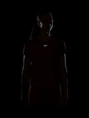Nike Rust Brown One Classic Dri-FIT Short Sleeve Top - Image 7 of 7