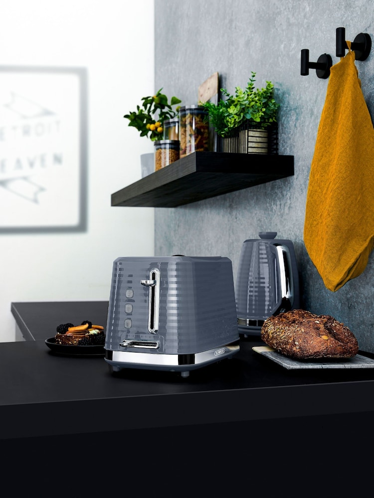 Tower Grey Saturn 2 Slice Toaster - Image 1 of 8