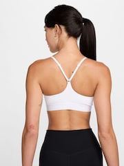 Nike White Indy Light Support Padded Sports Bra - Image 2 of 7